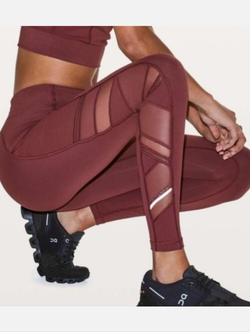 Lululemon Speed Up Tight Legging Mesh In Savannah Size 10